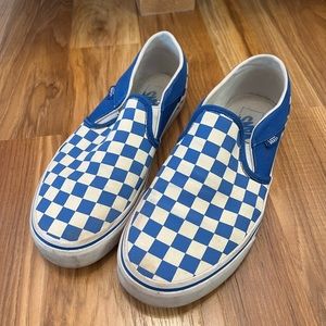 Blue Checkered Vans